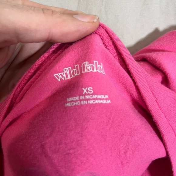 Bright Pink Crop Top - Picture 3 of 3